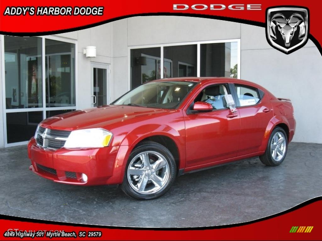 Inferno Red Crystal Pearl Dodge Avenger