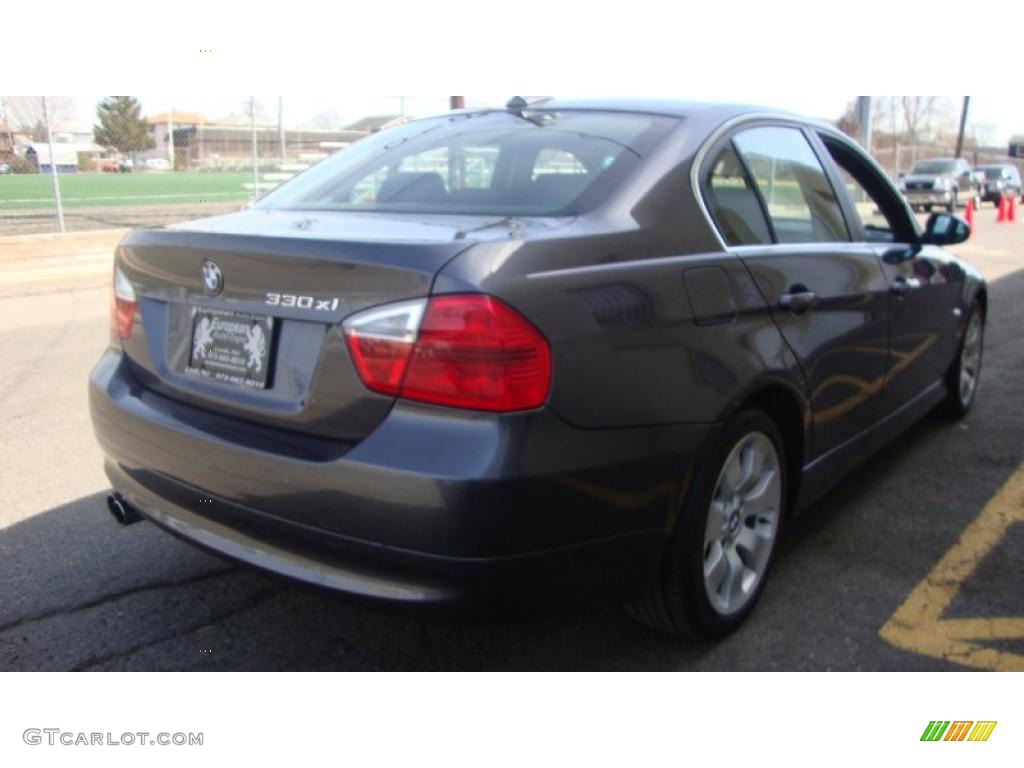 2006 3 Series 330xi Sedan - Sparkling Graphite Metallic / Black photo #4