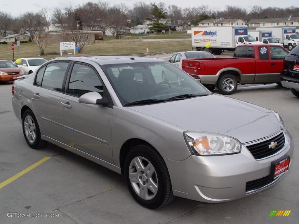 2006 Malibu LT V6 Sedan - Silverstone Metallic / Ebony Black photo #4