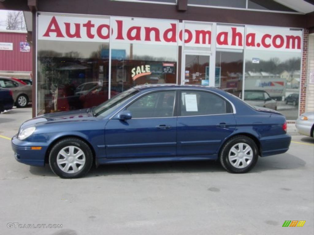 2004 Sonata V6 - Ardor Blue / Black photo #1