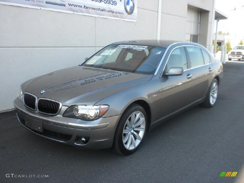 2008 7 Series 750Li Sedan - Sterling Grey Metallic / Beige photo #2