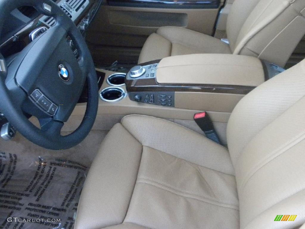 2008 7 Series 750Li Sedan - Sterling Grey Metallic / Beige photo #7