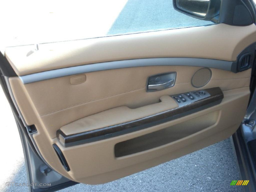 2008 7 Series 750Li Sedan - Sterling Grey Metallic / Beige photo #8