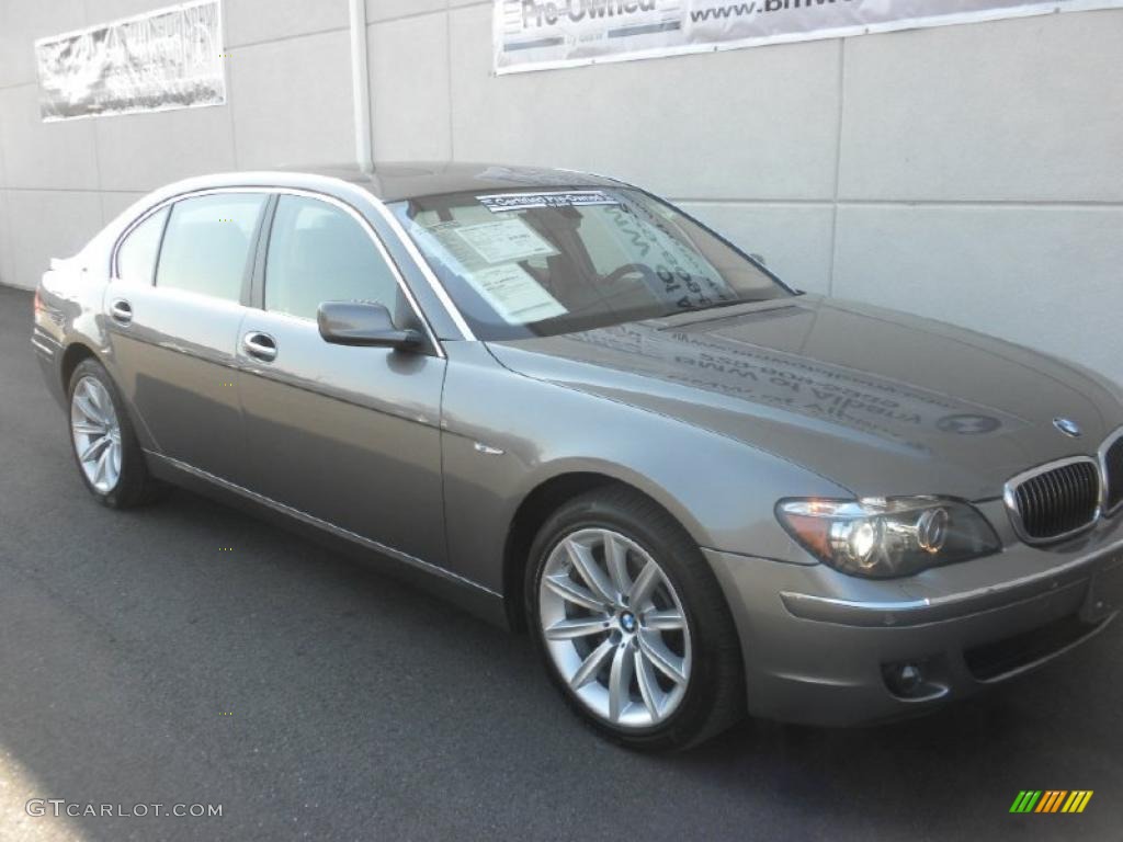 2008 7 Series 750Li Sedan - Sterling Grey Metallic / Beige photo #24