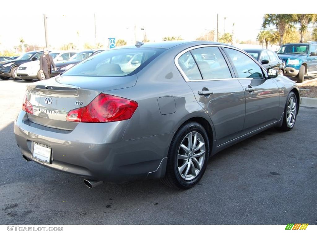 2009 G 37 Journey Sedan - Platinum Graphite / Wheat photo #16