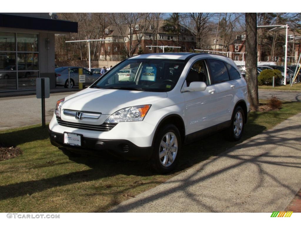 2007 CR-V EX-L 4WD - Taffeta White / Gray photo #2