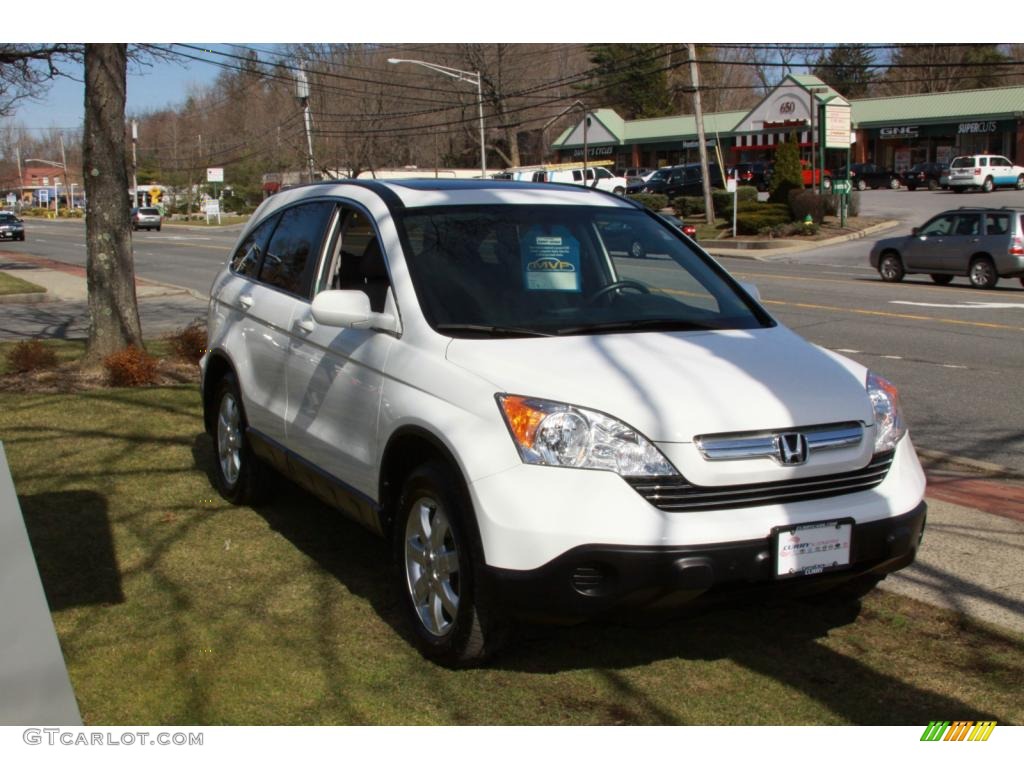 2007 CR-V EX-L 4WD - Taffeta White / Gray photo #4