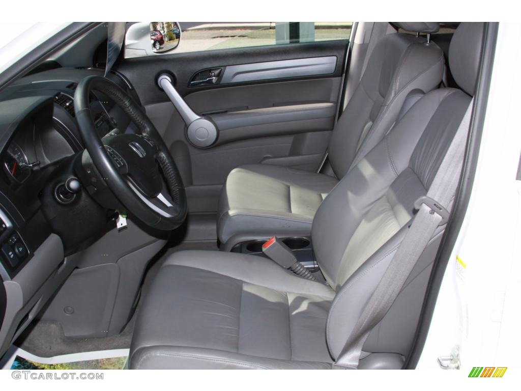 2007 CR-V EX-L 4WD - Taffeta White / Gray photo #8