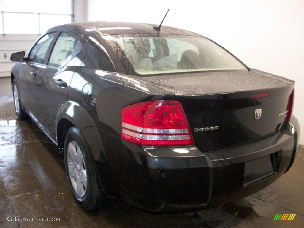 2010 Avenger SXT - Brilliant Black Crystal Pearl / Dark Slate Gray photo #2