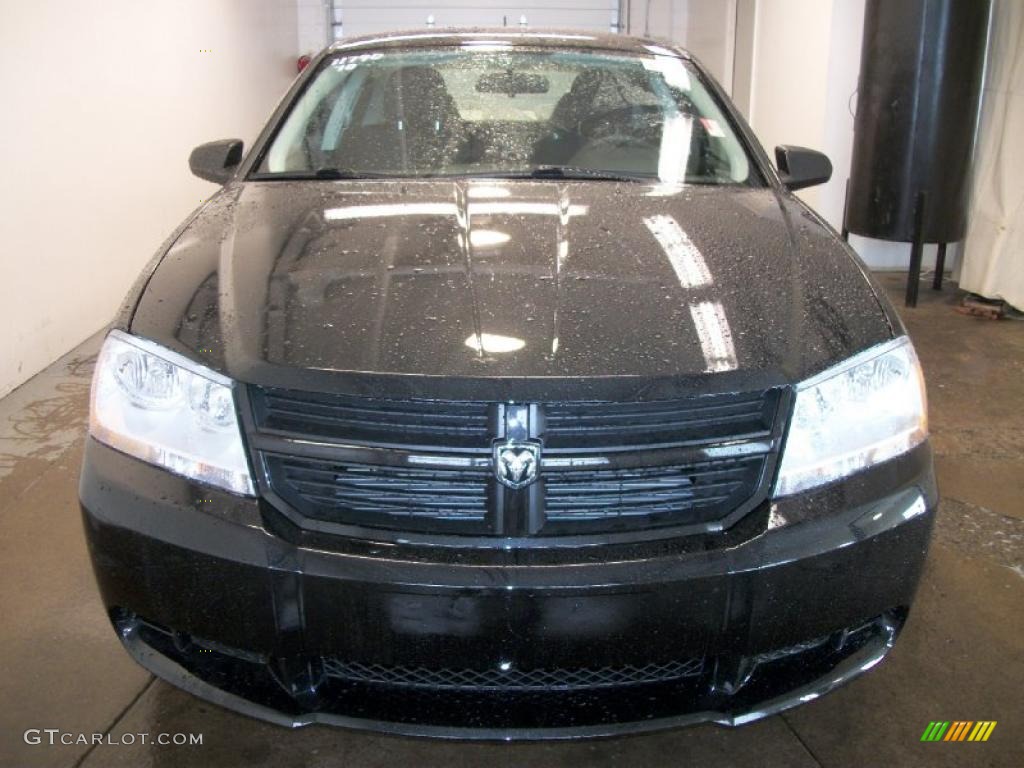 2010 Avenger SXT - Brilliant Black Crystal Pearl / Dark Slate Gray photo #6