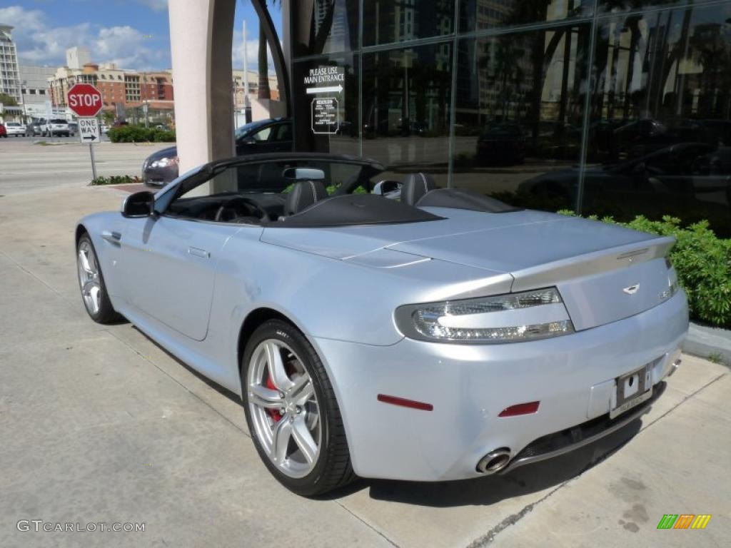 2010 V8 Vantage Roadster - Lightning Silver / Obsidian Black photo #4