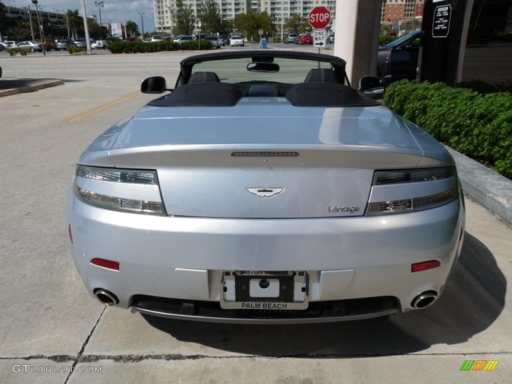 2010 V8 Vantage Roadster - Lightning Silver / Obsidian Black photo #5