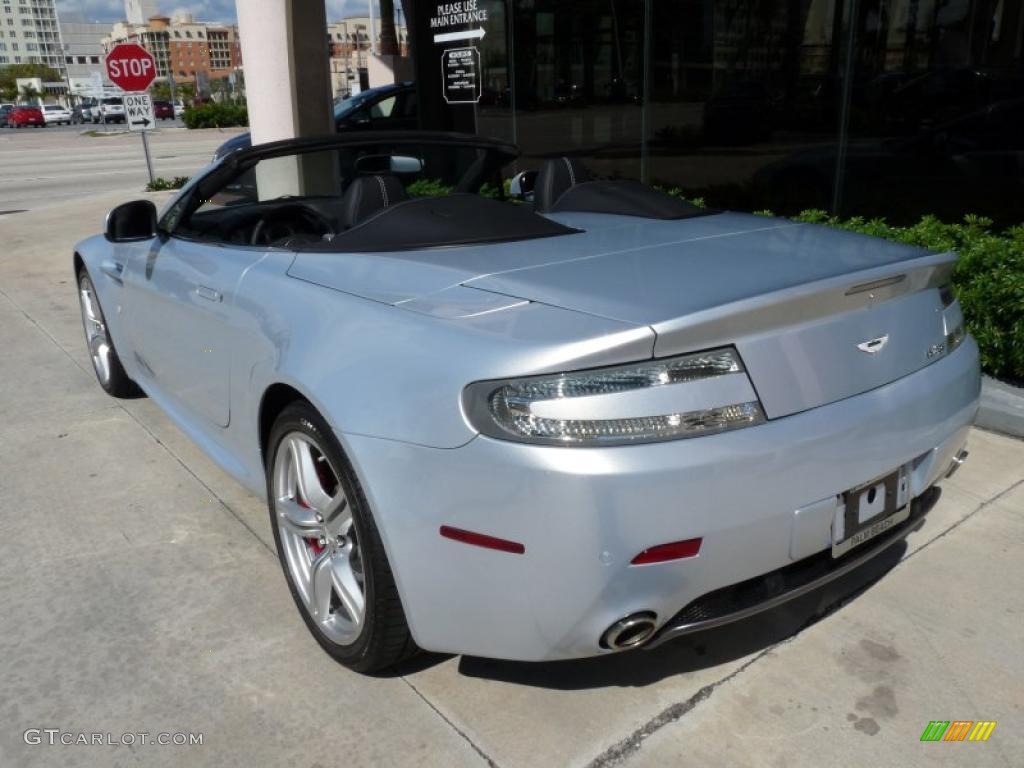 2010 V8 Vantage Roadster - Lightning Silver / Obsidian Black photo #6