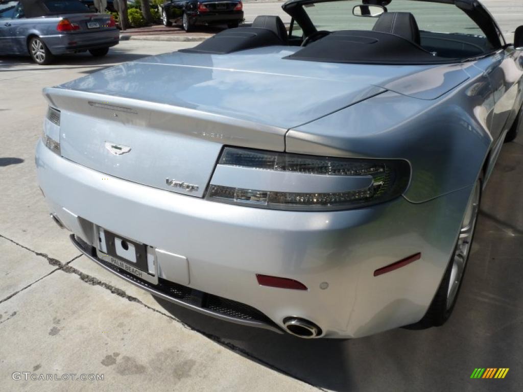 2010 V8 Vantage Roadster - Lightning Silver / Obsidian Black photo #7