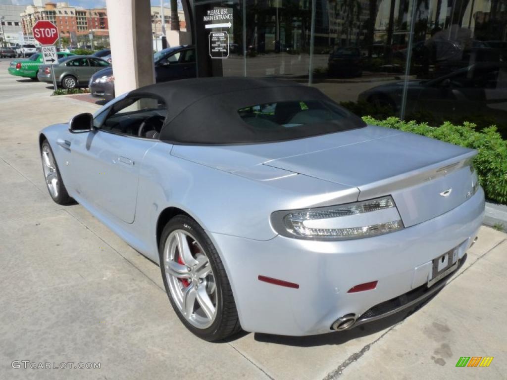 2010 V8 Vantage Roadster - Lightning Silver / Obsidian Black photo #14