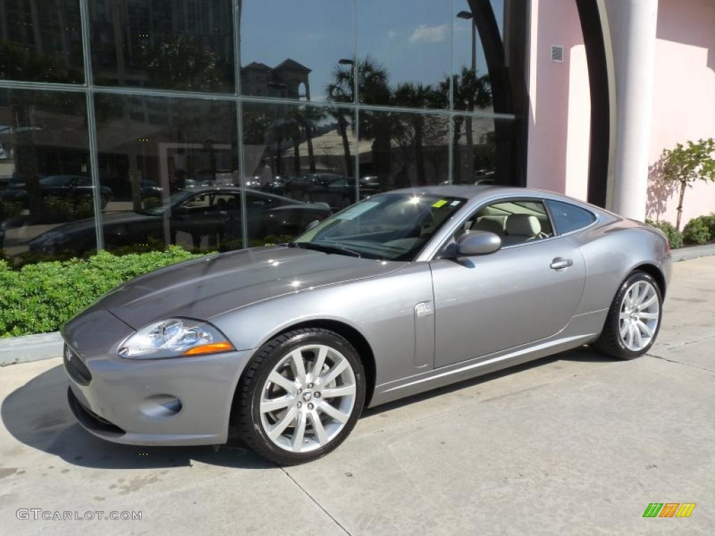 2009 XK XK8 Coupe - Lunar Grey / Ivory/Charcoal photo #1