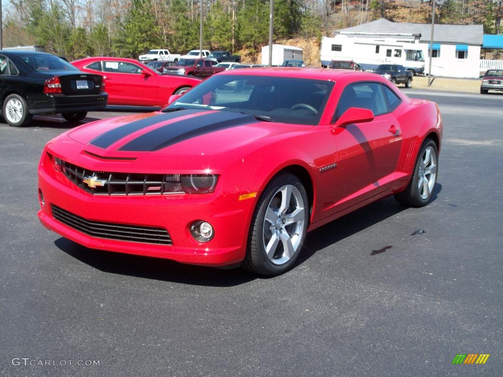 2010 Camaro SS/RS Coupe - Victory Red / Black photo #2