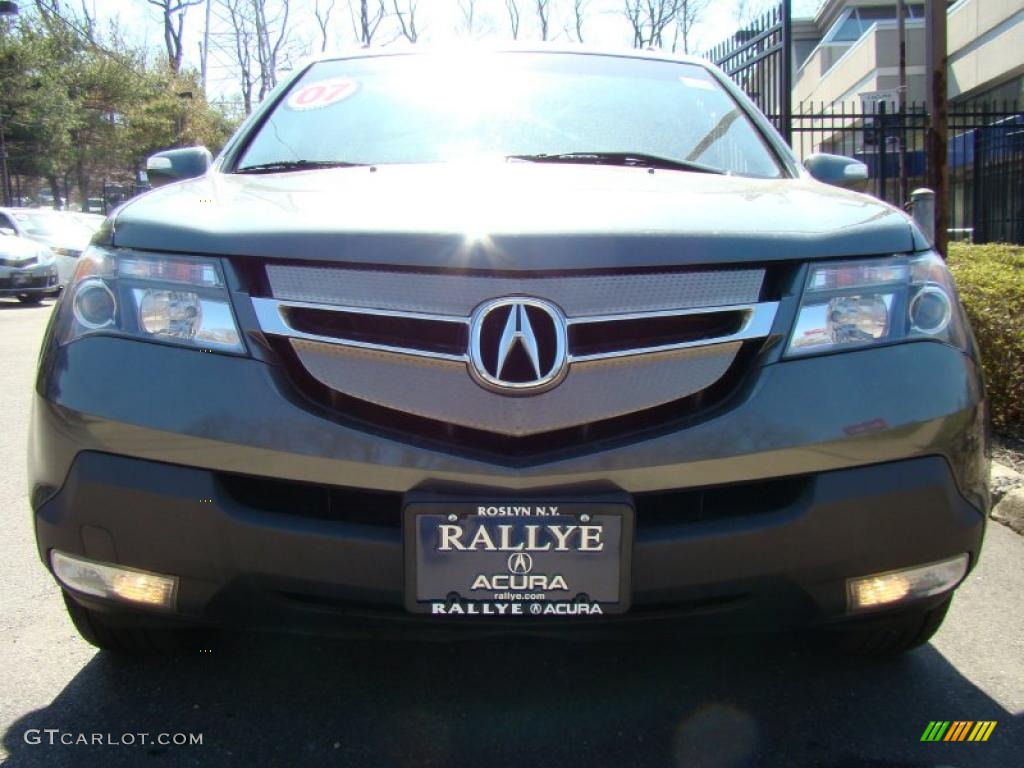 2007 MDX Technology - Nimbus Gray Metallic / Taupe photo #2