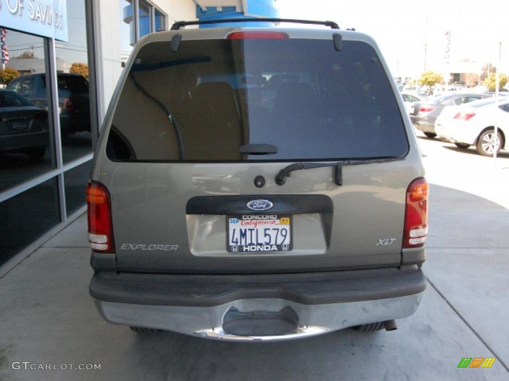 2001 Explorer XLT - Spruce Green Metallic / Medium Prairie Tan photo #4