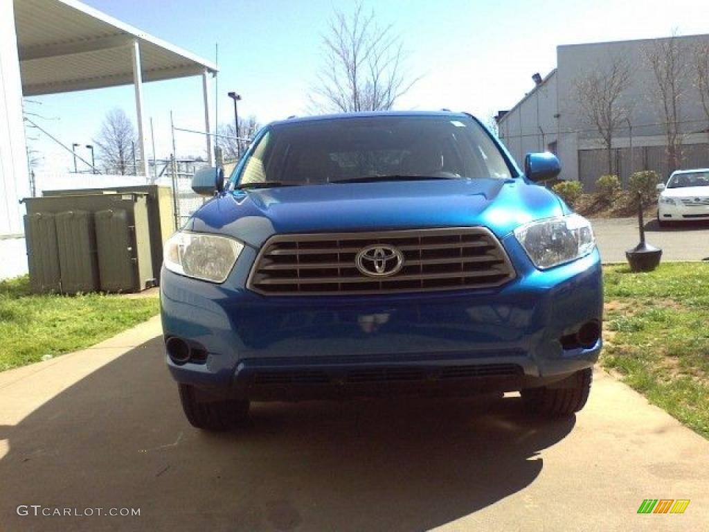 2008 Highlander  - Blue Streak Metallic / Sand Beige photo #2