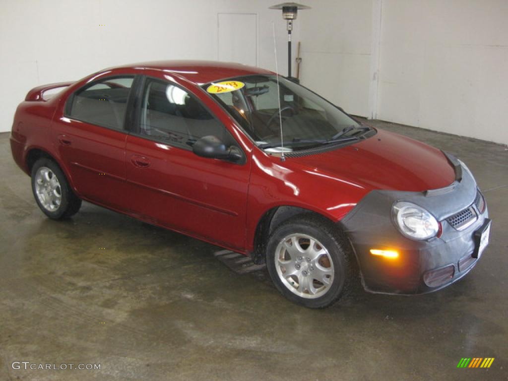 2003 Neon SXT - Blaze Red Crystal Pearl / Dark Slate Gray photo #3