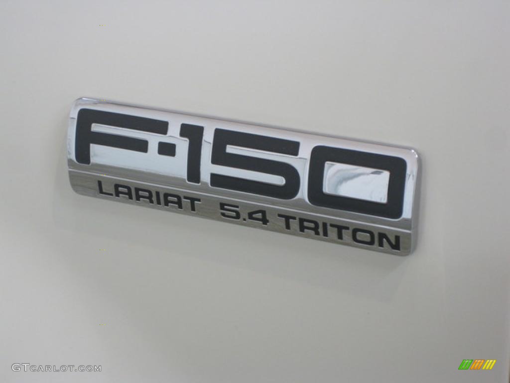 2007 F150 Lariat SuperCrew 4x4 - Oxford White / Black photo #8