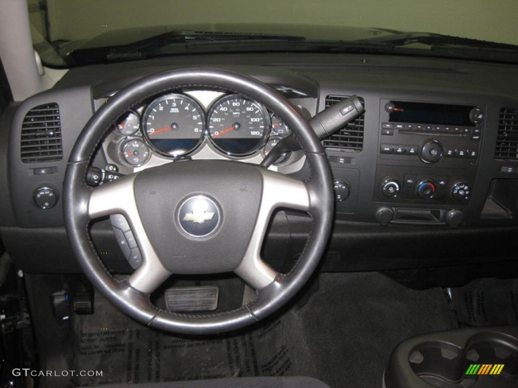 2008 Silverado 1500 LT Extended Cab 4x4 - Black / Ebony photo #11