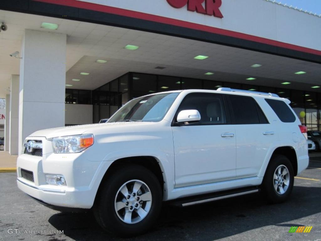 2010 4Runner SR5 - Blizzard White Pearl / Sand Beige photo #1