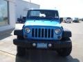 2010 Surf Blue Pearl Jeep Wrangler Sport Islander Edition 4x4  photo #3