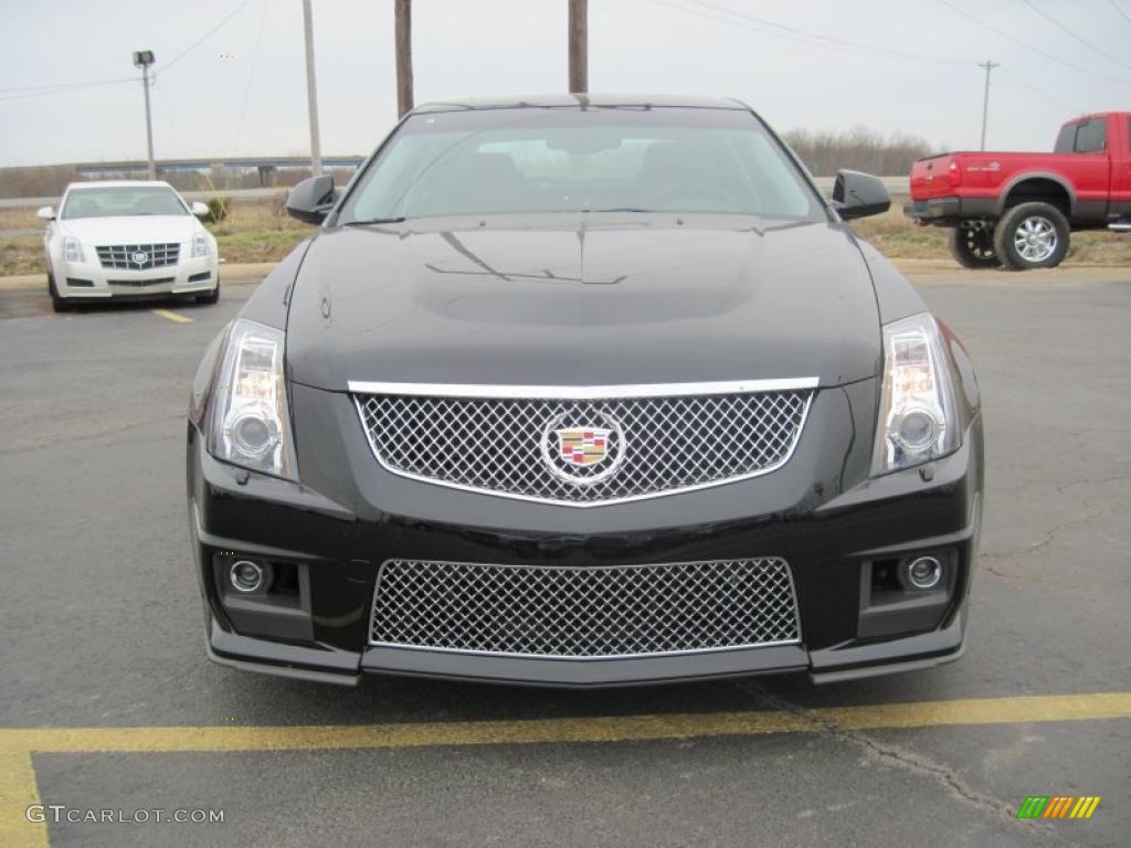 2010 CTS -V Sedan - Black Raven / Ebony photo #2