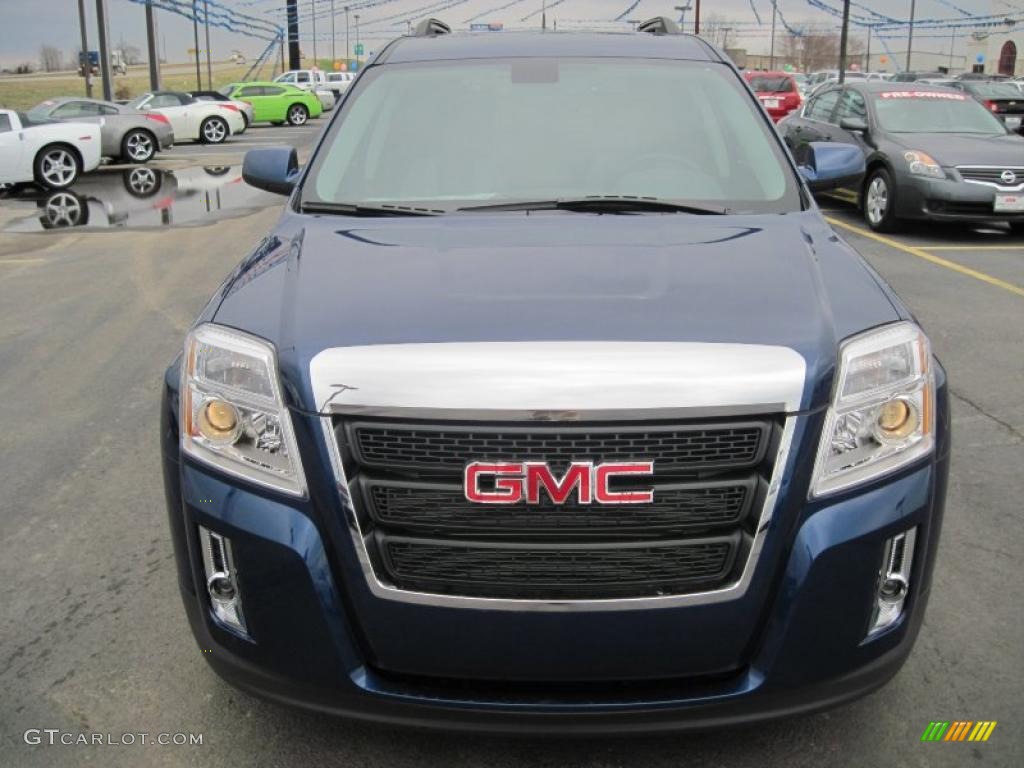 2010 Terrain SLE - Atlantic Blue Metallic / Light Titanium photo #2