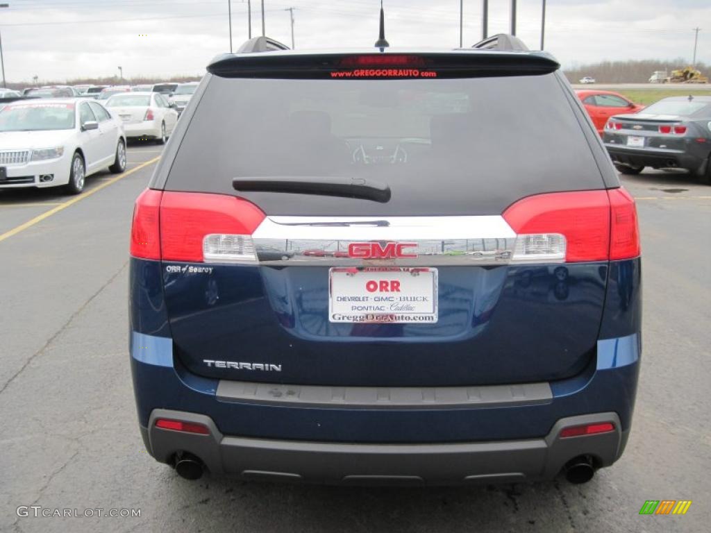 2010 Terrain SLE - Atlantic Blue Metallic / Light Titanium photo #5