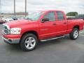 2007 Flame Red Dodge Ram 1500 Big Horn Edition Quad Cab 4x4  photo #1