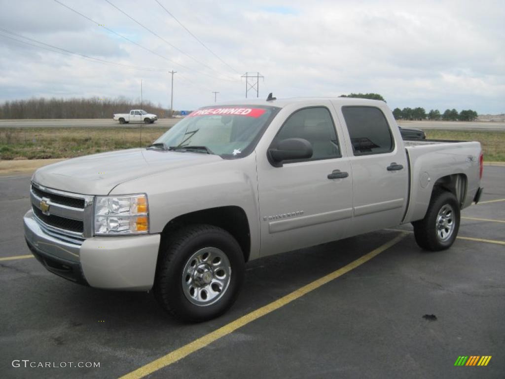 2008 Silverado 1500 Z71 Crew Cab 4x4 - Silver Birch Metallic / Dark Titanium photo #1