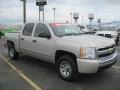 2008 Silver Birch Metallic Chevrolet Silverado 1500 Z71 Crew Cab 4x4  photo #3
