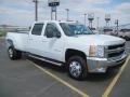 Summit White - Silverado 3500HD LTZ Crew Cab 4x4 Dually Photo No. 3