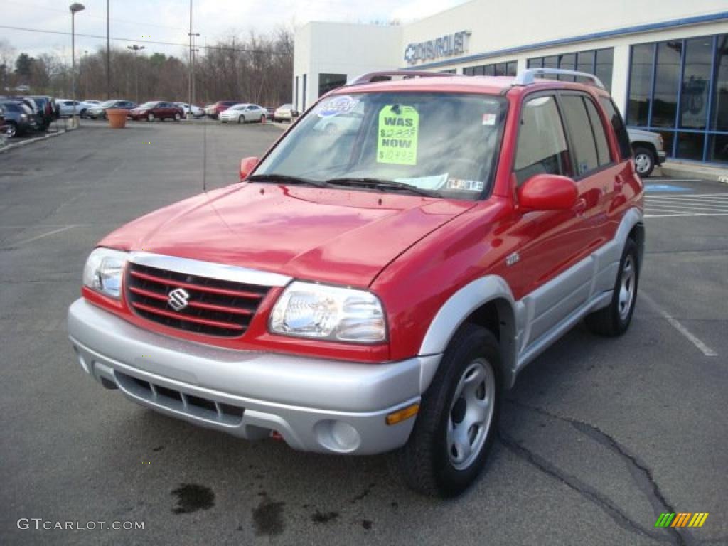 2005 Grand Vitara LX - Racy Red / Gray photo #7