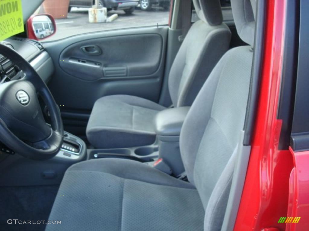 2005 Grand Vitara LX - Racy Red / Gray photo #10