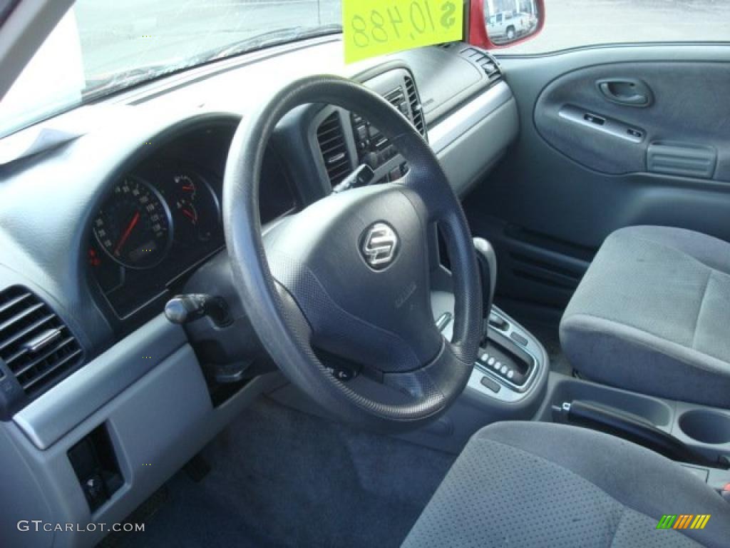 2005 Grand Vitara LX - Racy Red / Gray photo #15