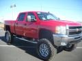 2010 Victory Red Chevrolet Silverado 2500HD LT Crew Cab 4x4  photo #12