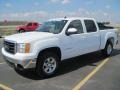 2008 Summit White GMC Sierra 1500 SLT Crew Cab 4x4  photo #1