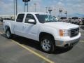 2008 Summit White GMC Sierra 1500 SLT Crew Cab 4x4  photo #3