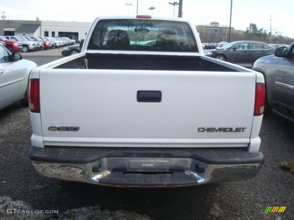 1999 S10 LS Extended Cab 4x4 - Summit White / Graphite photo #3