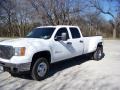 Summit White - Sierra 3500HD SLE Crew Cab 4x4 Dually Photo No. 4