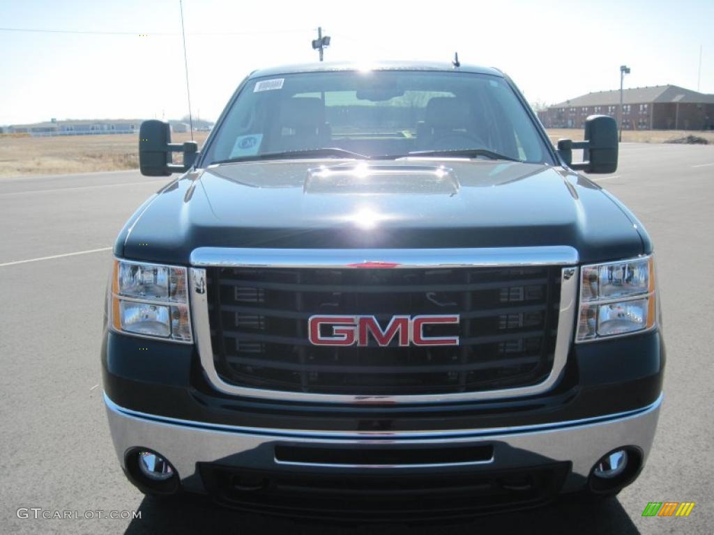 2010 Sierra 2500HD SLT Crew Cab 4x4 - Onyx Black / Light Cashmere photo #2