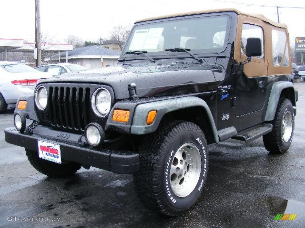 1997 Wrangler Sport 4x4 - Black / Tan photo #1