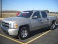 2008 Silver Birch Metallic Chevrolet Silverado 1500 Z71 Crew Cab 4x4  photo #1