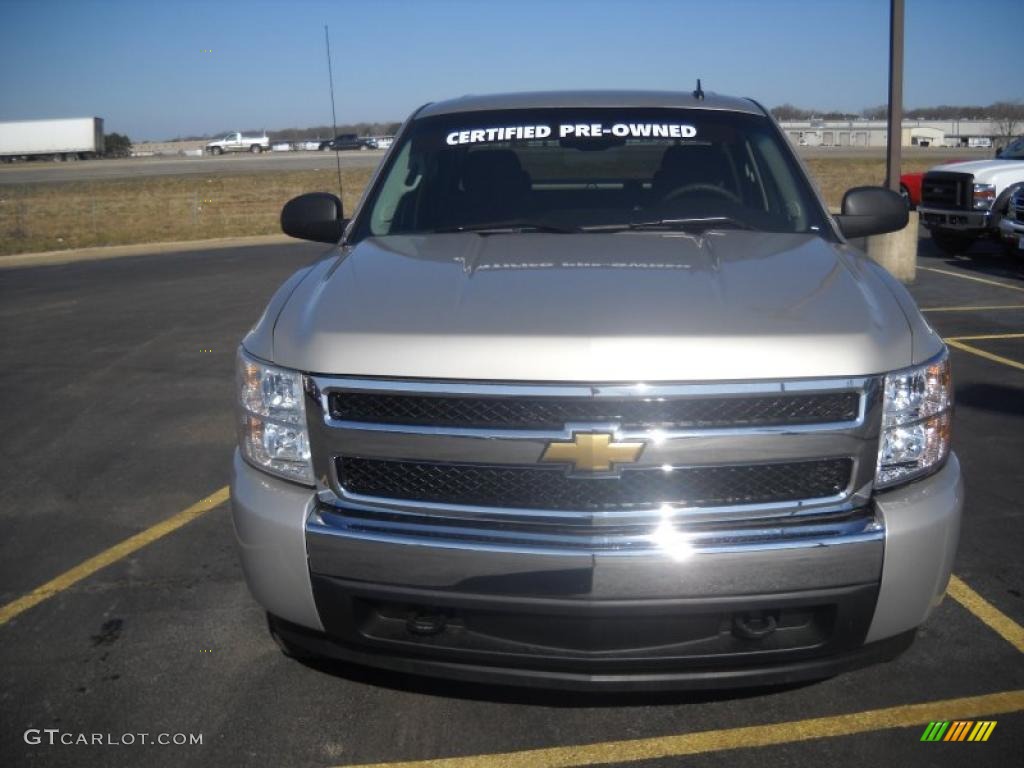 2008 Silverado 1500 Z71 Crew Cab 4x4 - Silver Birch Metallic / Ebony photo #2