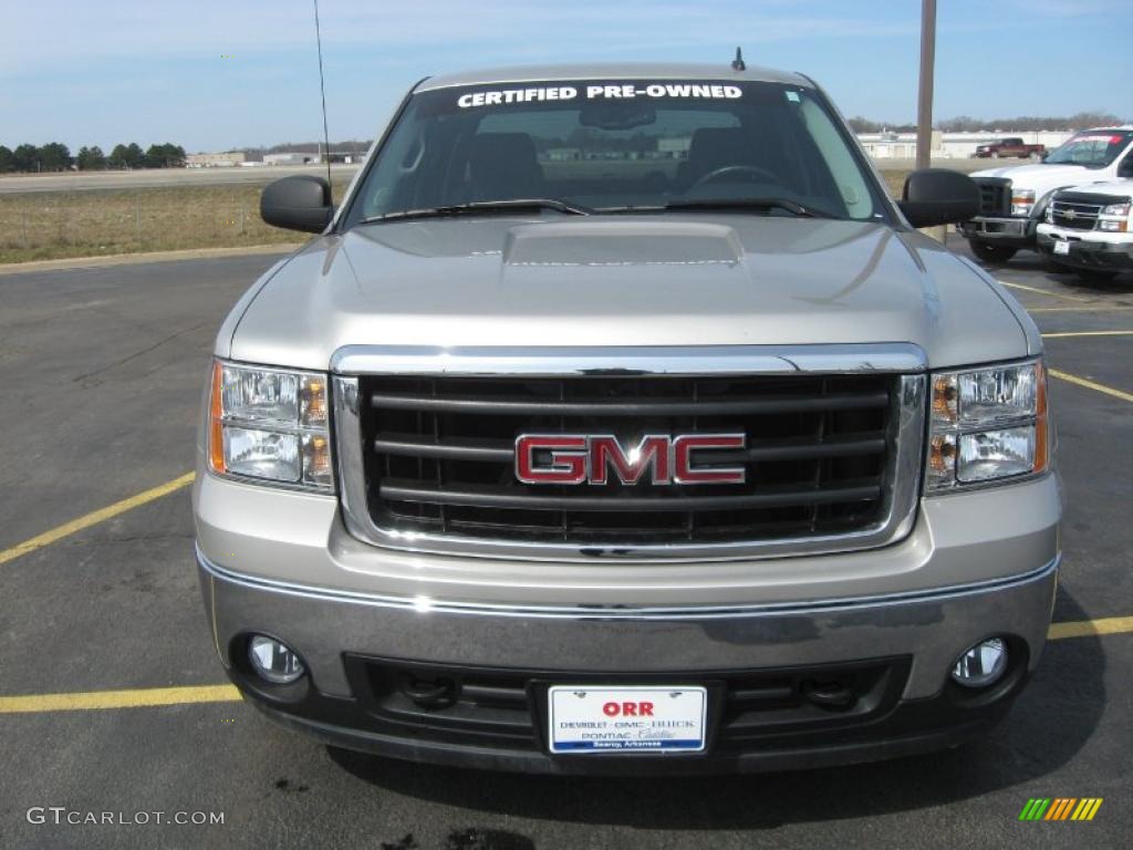 2008 Sierra 1500 SLE Crew Cab 4x4 - Silver Birch Metallic / Ebony photo #6