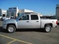 2010 Sheer Silver Metallic Chevrolet Silverado 1500 LT Crew Cab 4x4  photo #3